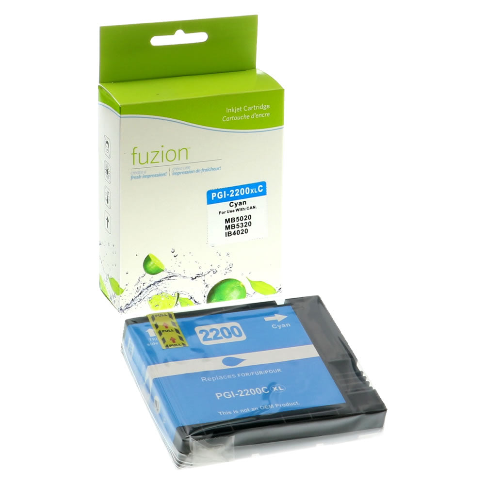 Canon PGI-2200XL Compatible Pigment Ink Cartridge - Cyan - Fuzion