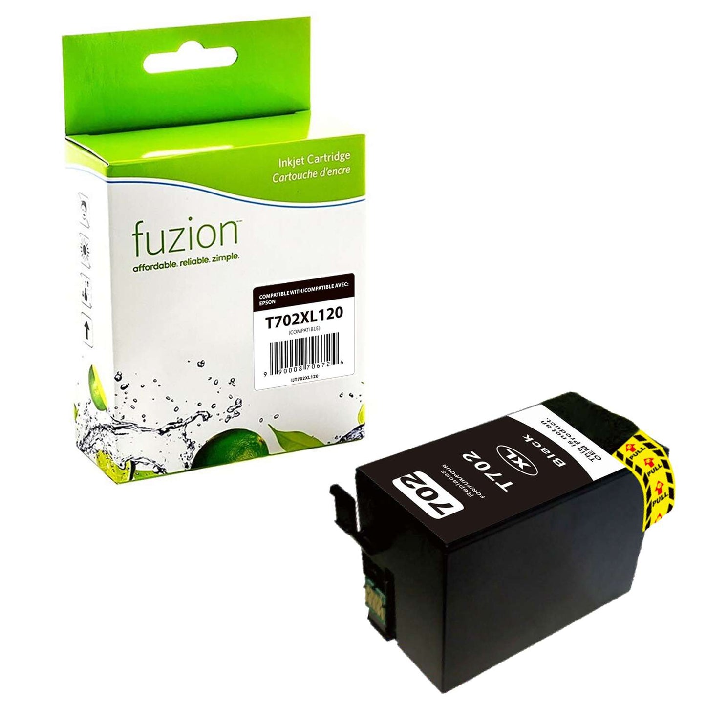 Epson T702XL120 Compatible Ink Cartridge - Black - Fuzion