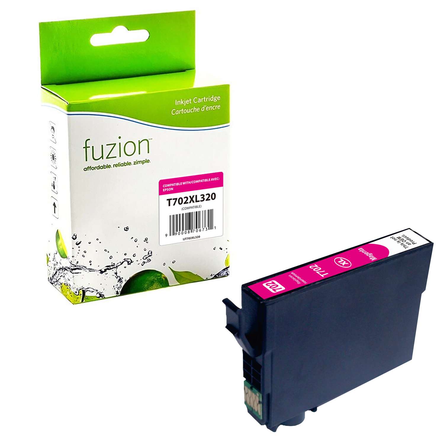 Epson T702XL320 Compatible Ink Cartridge - Magenta - Fuzion