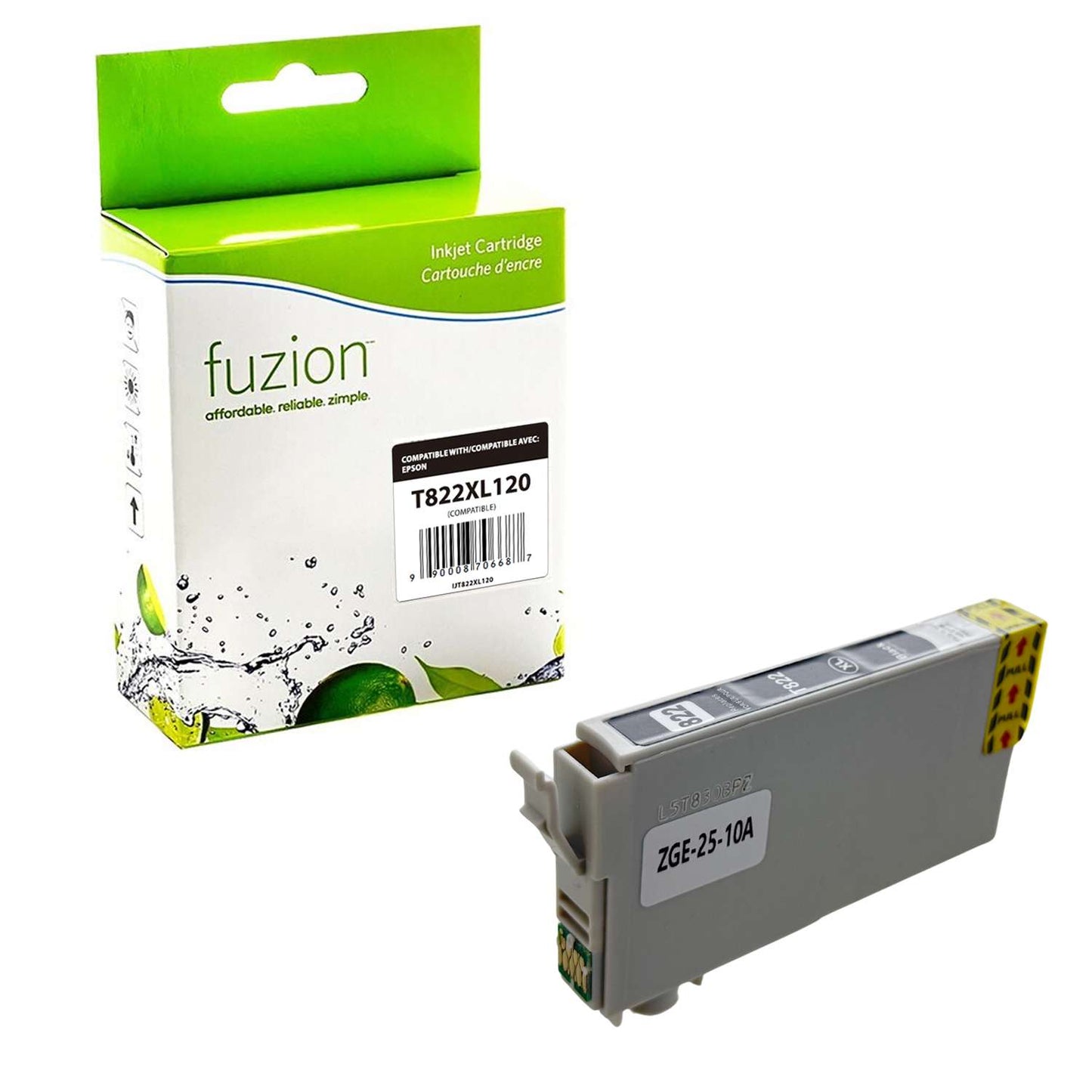 Epson T822XL120 Compatible Ink Cartridge - Black - Fuzion