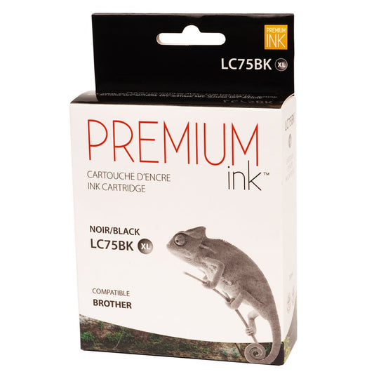 Brother LC75XL New Compatible Ink Cartridge Black-Premium Ink
