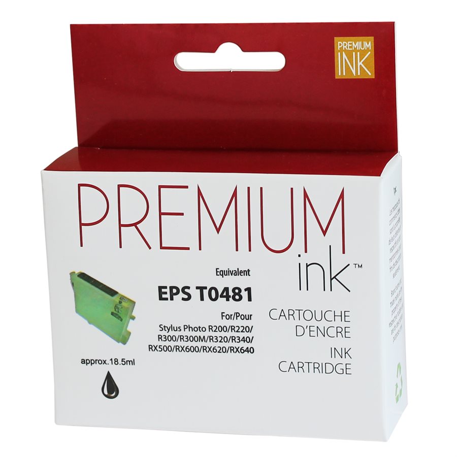Epson T048120 R200/300 New Compatible Ink Cartridge Black-Premium Ink