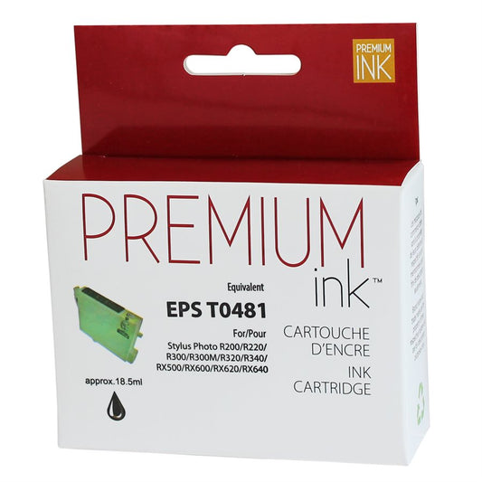 Epson T048120 R200/300 New Compatible Ink Cartridge Black-Premium Ink