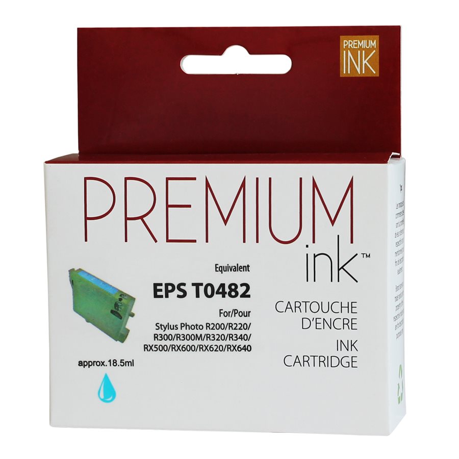 Epson T048220 R200/300 New Compatible Ink Cartridge Cyan-Premium Ink