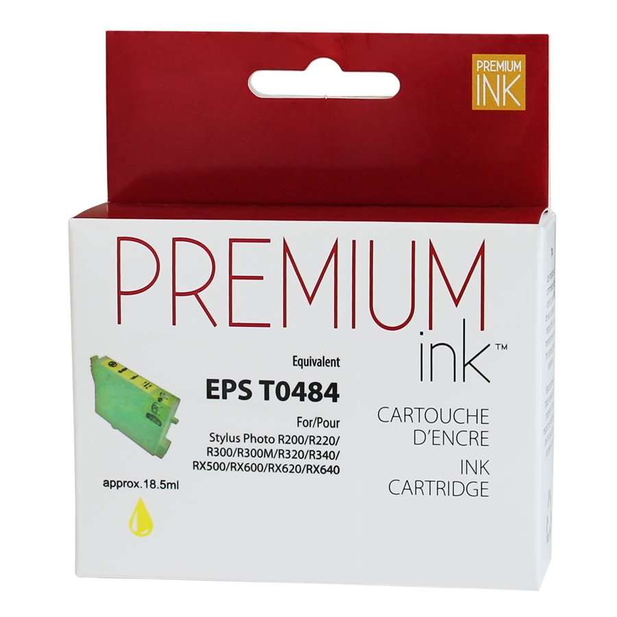 Epson T048420 R200/300 New Compatible Ink Cartridge Yellow-Premium Ink