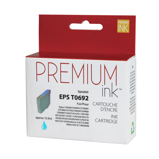 Epson T0692 New Compatible Ink Cartridge Cyan-Premium Ink