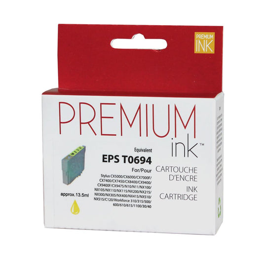 Epson T0694 New Compatible Ink Cartridge Yellow-Premium Ink
