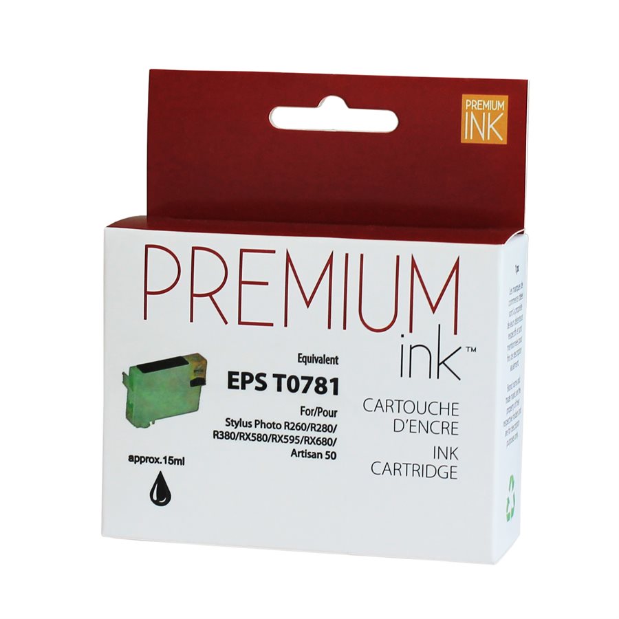 Epson T0781 New Compatible Ink Cartridge Noir-Premium Ink