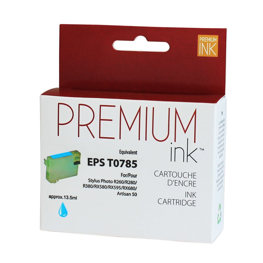Epson T0785 New Compatible Ink Cartridge Lt Cyan-Premium Ink