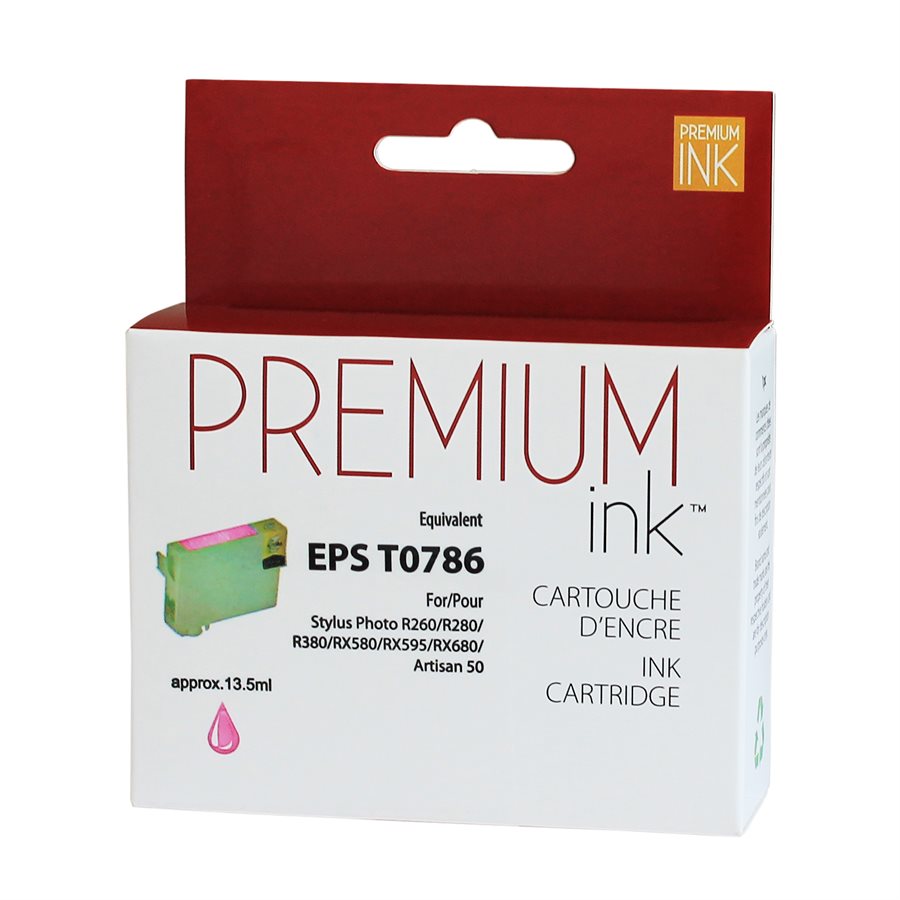 Epson T0786 New Compatible Ink Cartridge Lt Magenta-Premium Ink