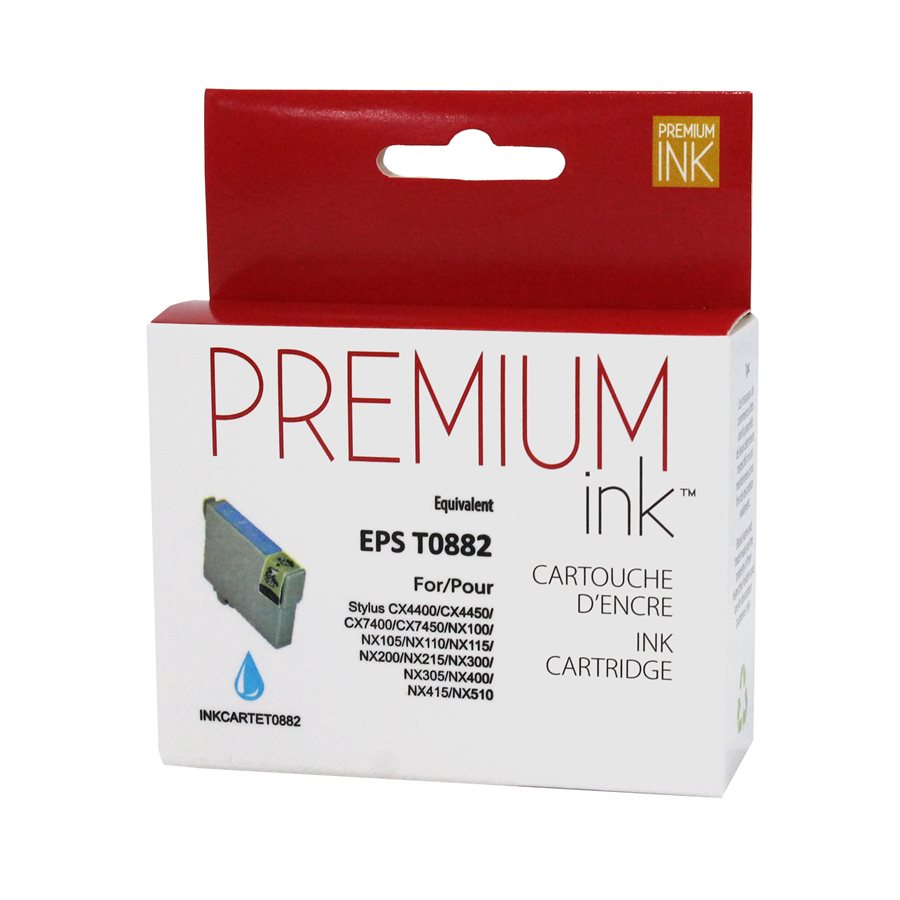 Epson T088220 New Compatible Ink Cartridge Cyan-Premium Ink