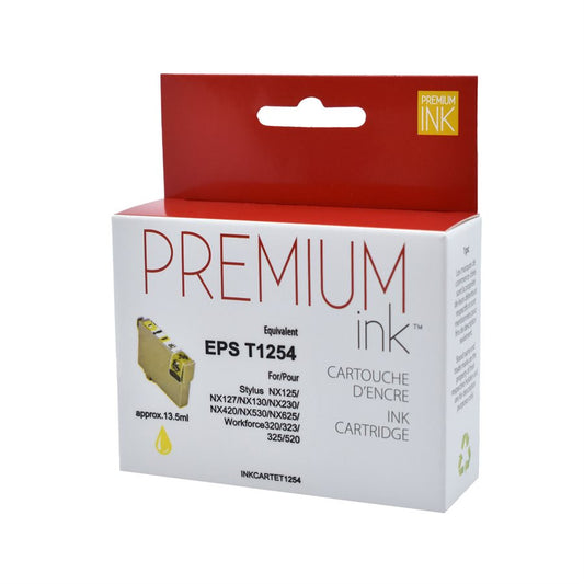 Epson T125420 New Compatible Ink Cartridge Yellow-Premium Ink