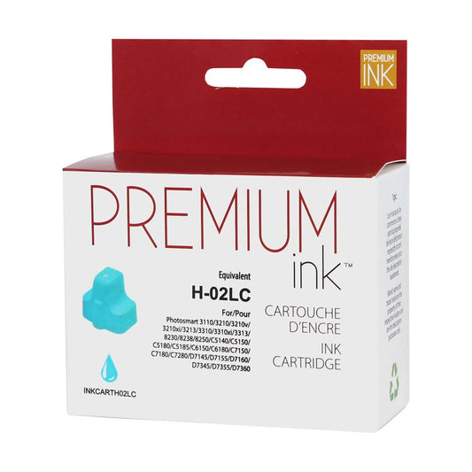 HP 02 C8774W New Compatible Ink Cartridge Light Cyan-Premium Ink