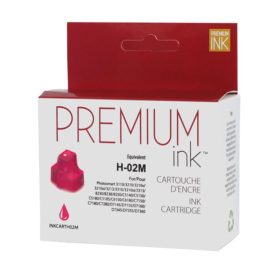 HP 02 C8772W New Compatible Ink Cartridge Magenta-Premium Ink