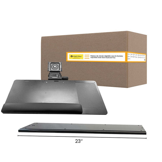 Ergonomic New Compatible Summit Keyboard Tray 25''x10'' Right-Handed-23'' Rails-Intekview