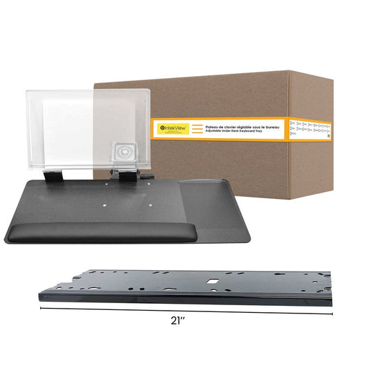 Ergonomic New Compatible Ideal Keyboard Tray 25''x10'' Right-Handed-Copy Holder-Intekview