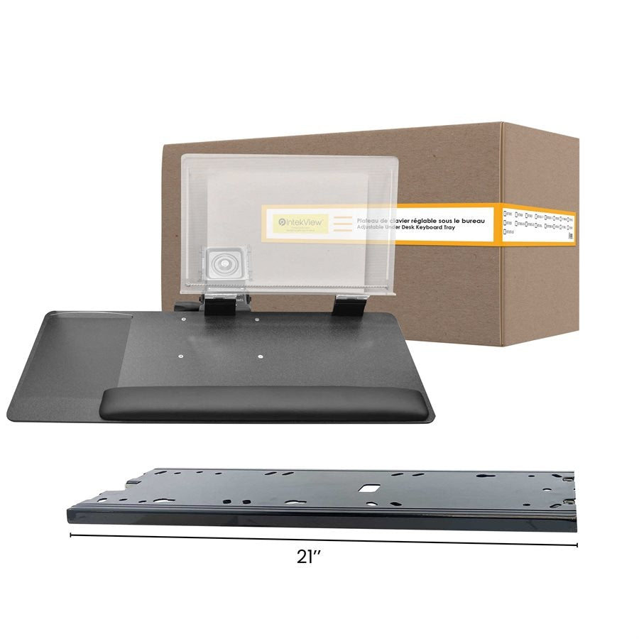 Ergonomic New Compatible Ideal Keyboard Tray 25''x10'' Left-Handed-Copy Holder-Intekview