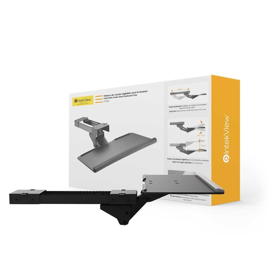 Ergonomic New Compatible Adjustable Underdesk Keyboard Tray-Intekview