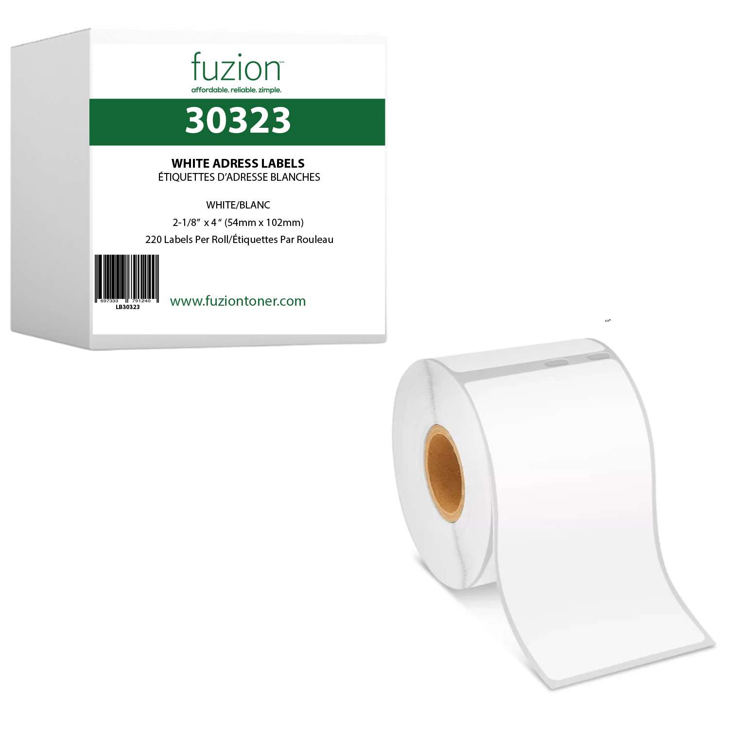 Dymo 30323 Compatible LabelWriter Shipping Labels - Fuzion