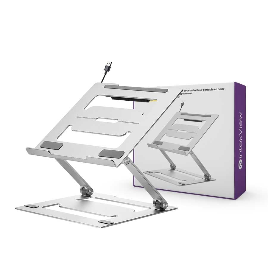 Ergonomic New Compatible Steel Laptop Holder with USB ports-Intekview