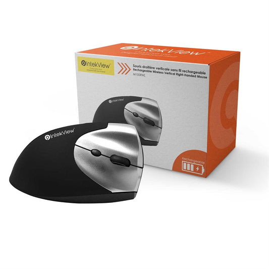 Ergonomic New Compatible Vertical Mouse Wireless Right Hand Rechargeable-Intekview
