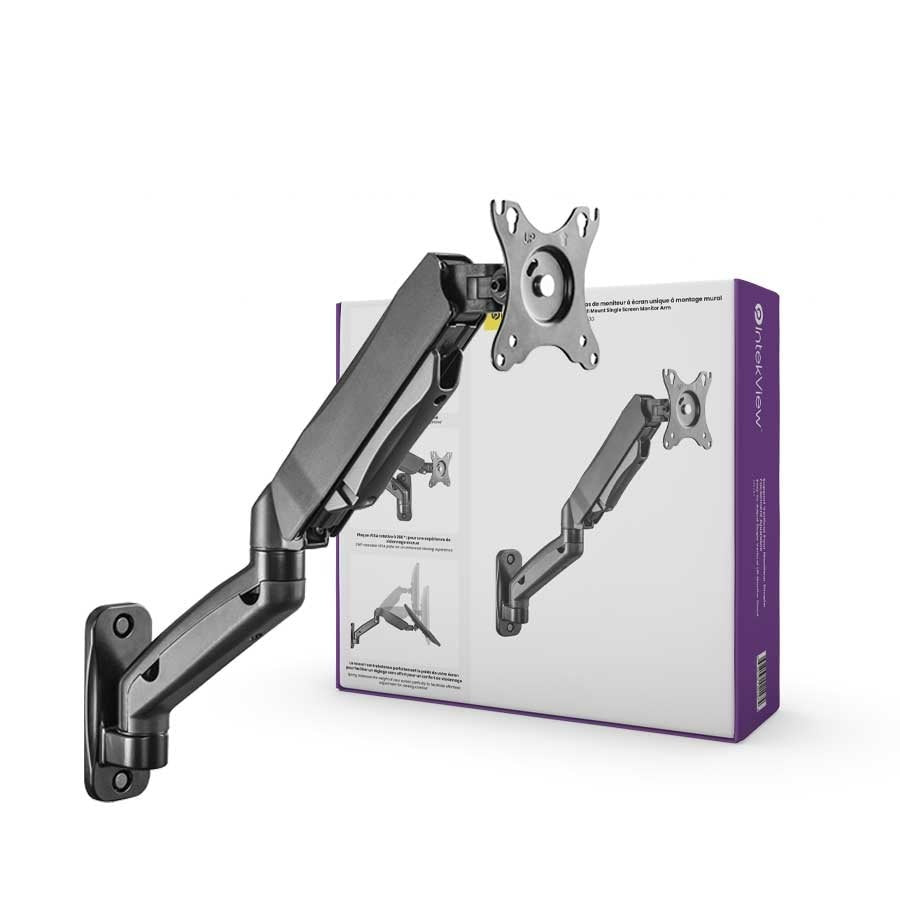 Ergonomic New Compatible Wall Mount Single Screen Monitor Arm-Intekview