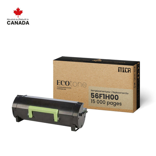 Lexmark 56F1H00 MICR Toner Cartridge Remanufactured Black 15K