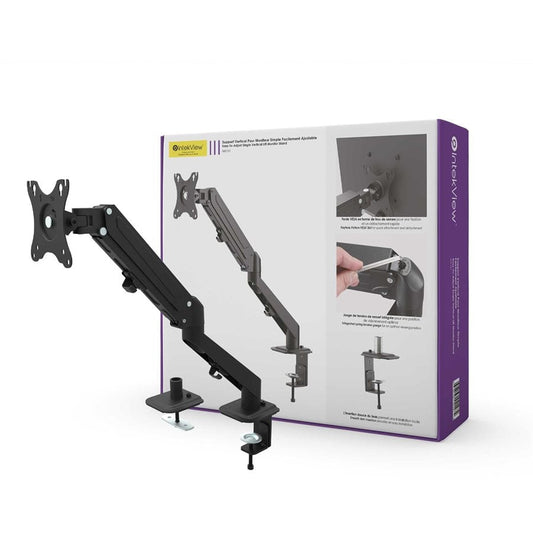 Ergonomic New Compatible Single Monitor Stand with Gas Spring-Intekview