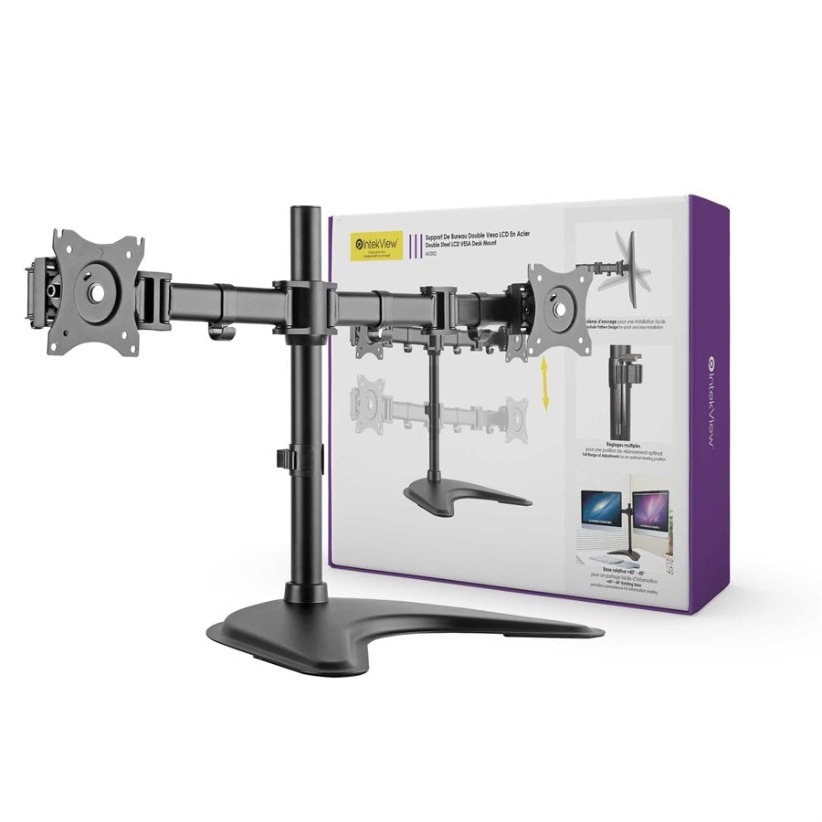Ergonomic New Compatible Freestanding Dual Monitor Stand-Intekview