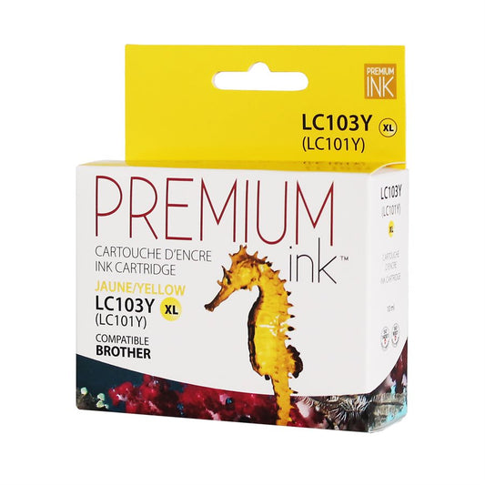 Brother LC103YS Yellow New Compatible Ink Cartridge-Premium Ink