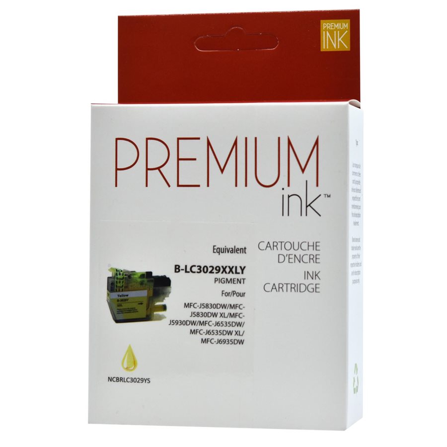Brother LC3029 New Compatible Ink Cartridge Yellow-Premium Ink