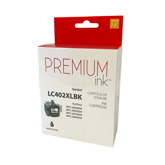 Brother LC402XLBKS Black New Compatible Ink Cartridge-Premium Ink