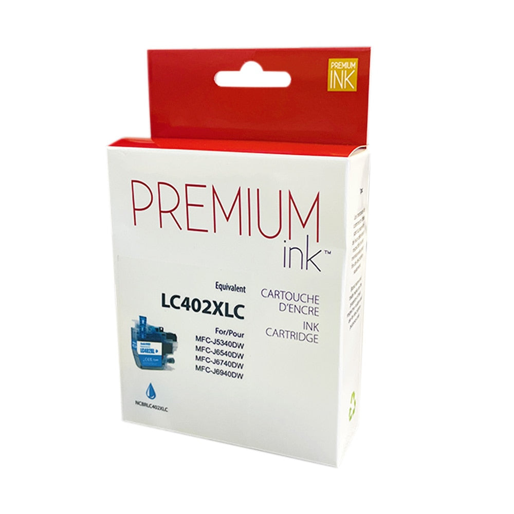 Brother LC402XLCS Cyan New Compatible Ink Cartridge-Premium Ink