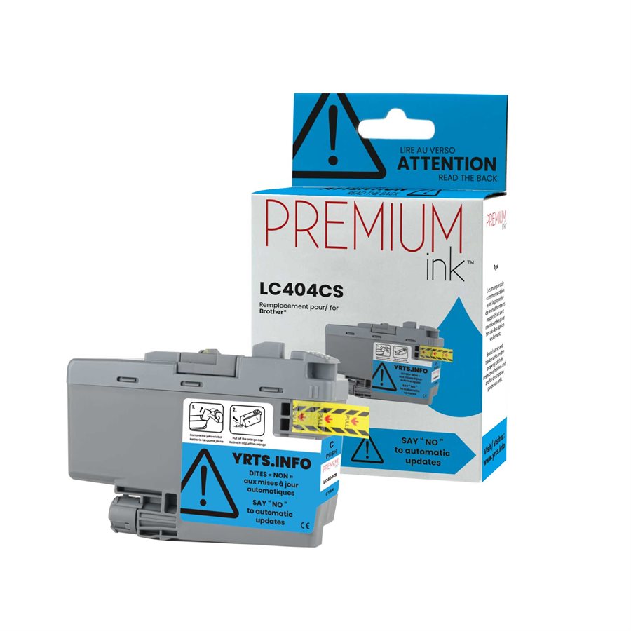 Brother LC404CS Dye Cyan New Compatible Ink Cartridge-Premium Ink