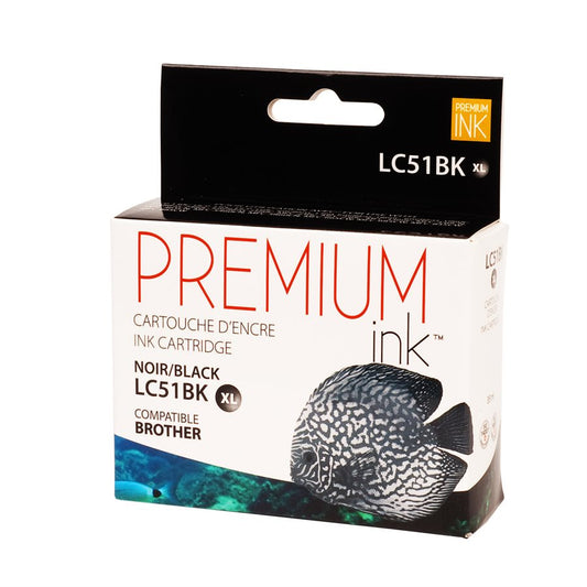 Brother LC51 XL New Compatible Ink Cartridge Black-Premium Ink