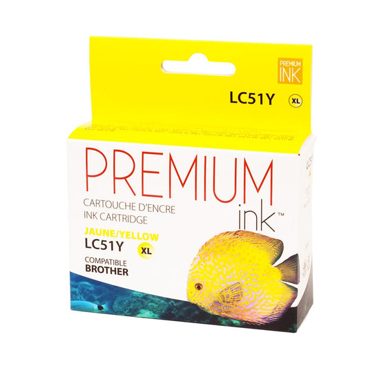 Brother LC51 XL New Compatible Ink Cartridge Yellow -Premium Ink