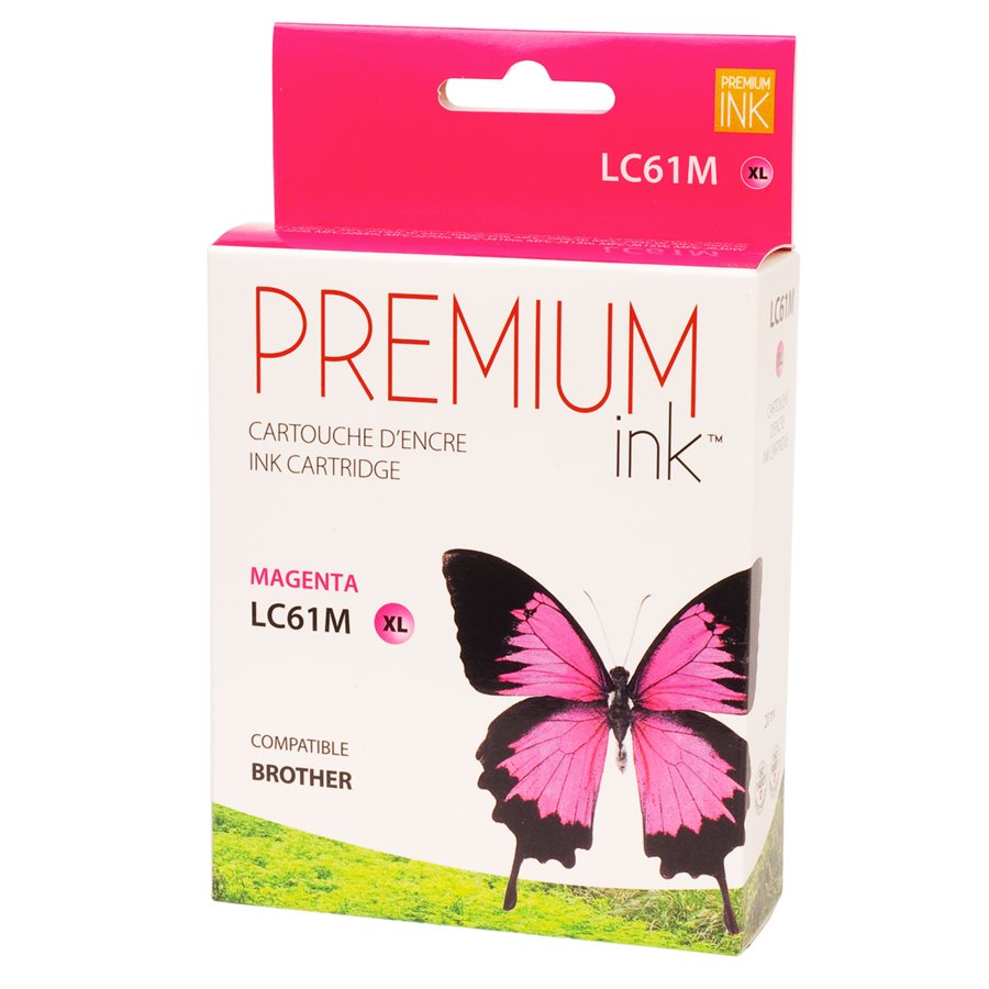 Brother LC61XL New Compatible Ink Cartridge Magenta -Premium Ink