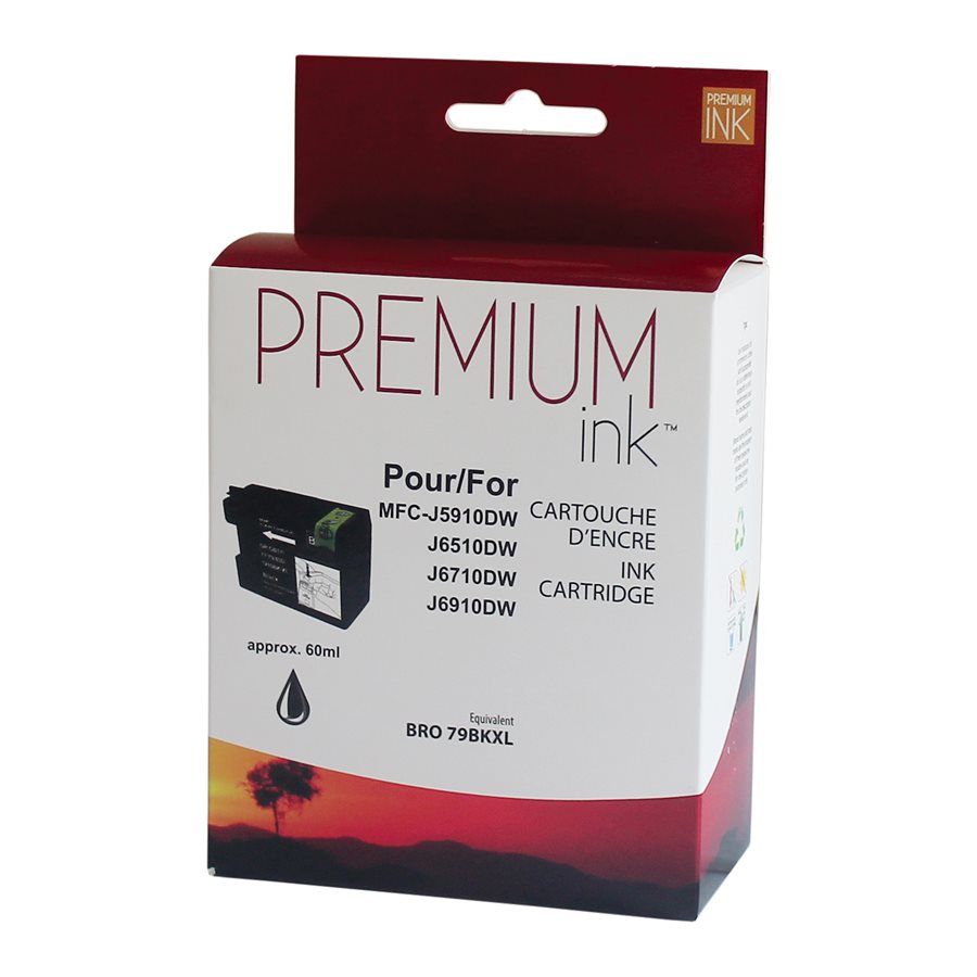 Brother LC79 XL New Compatible Ink Cartridge Black-Premium Ink