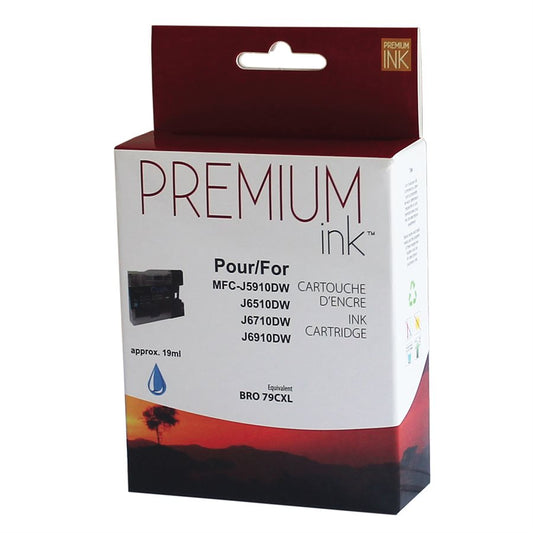 Brother LC79XL New Compatible Ink Cartridge Cyan -Premium Ink
