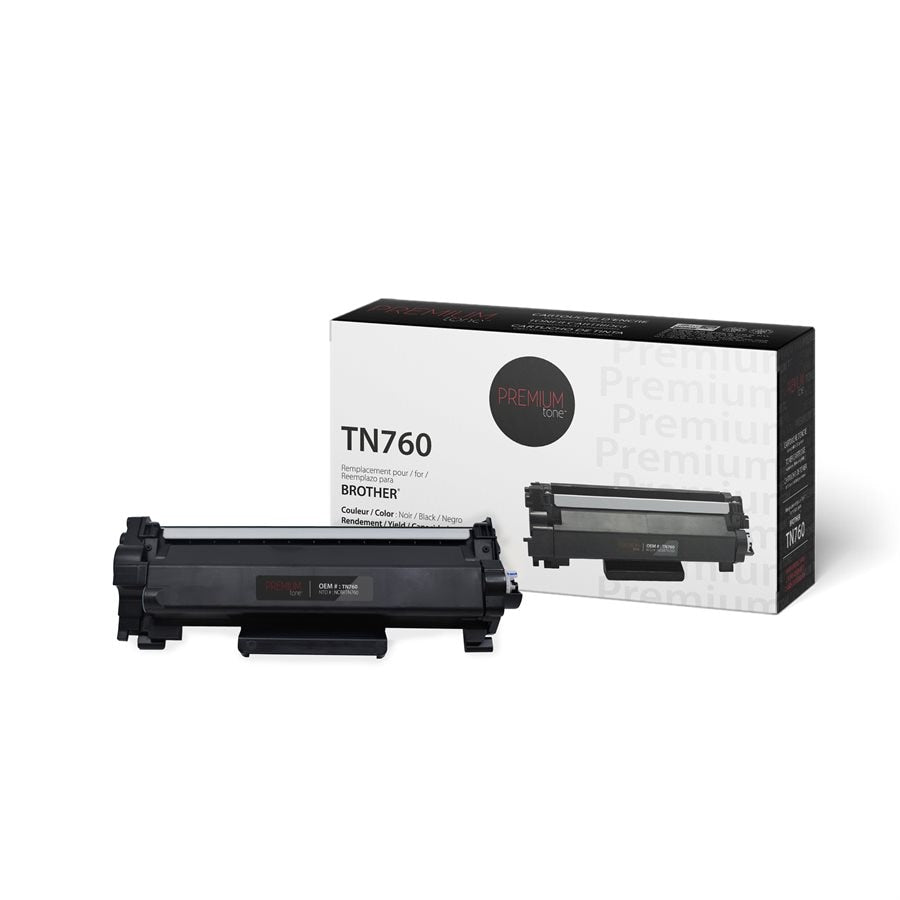 Brother TN760 Toner New Compatible Toner Cartridge 3K-Premium Tone