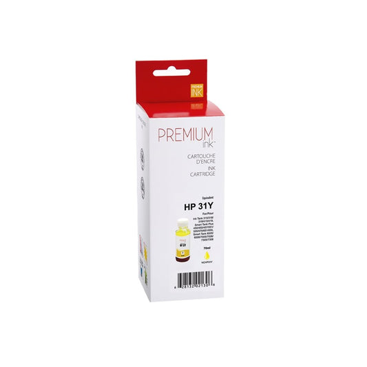 HP 31 1VU28A New Compatible Ink Cartridge Yellow-Premium Ink 70ml-Premium Ink