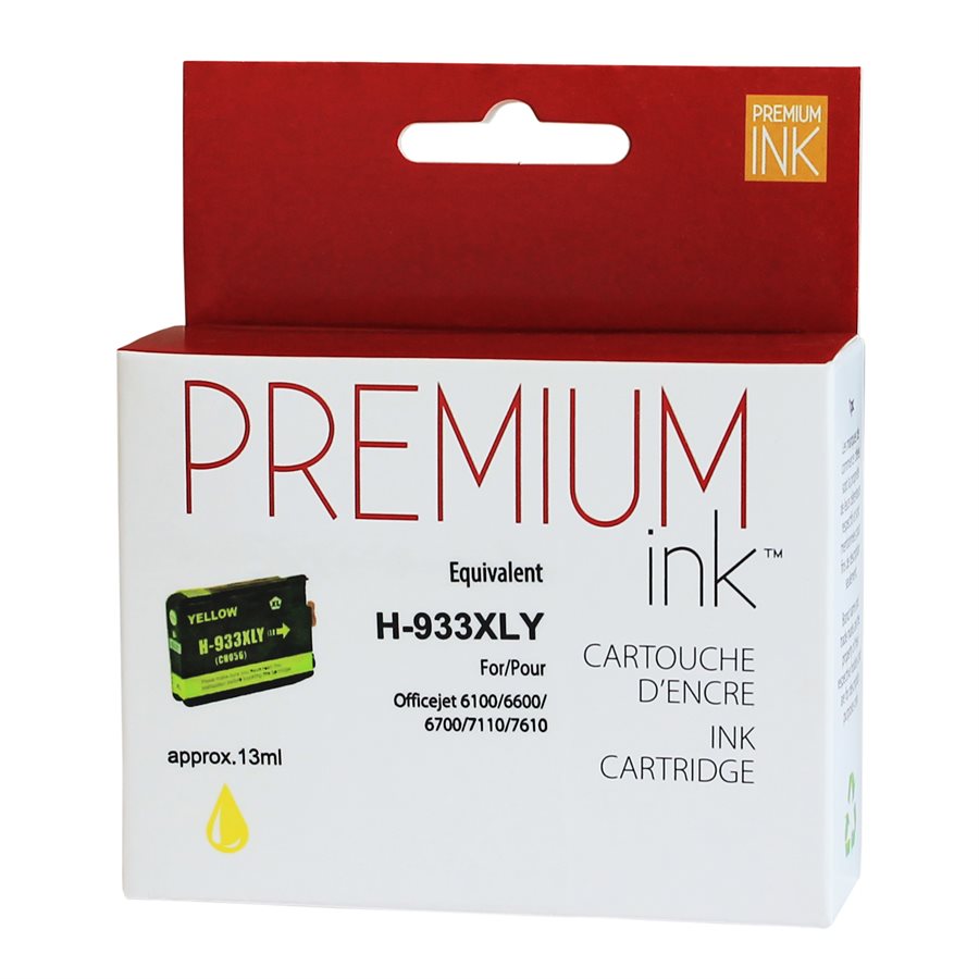 HP 933XL Yellow New Compatible Ink Cartridge-Premium Ink