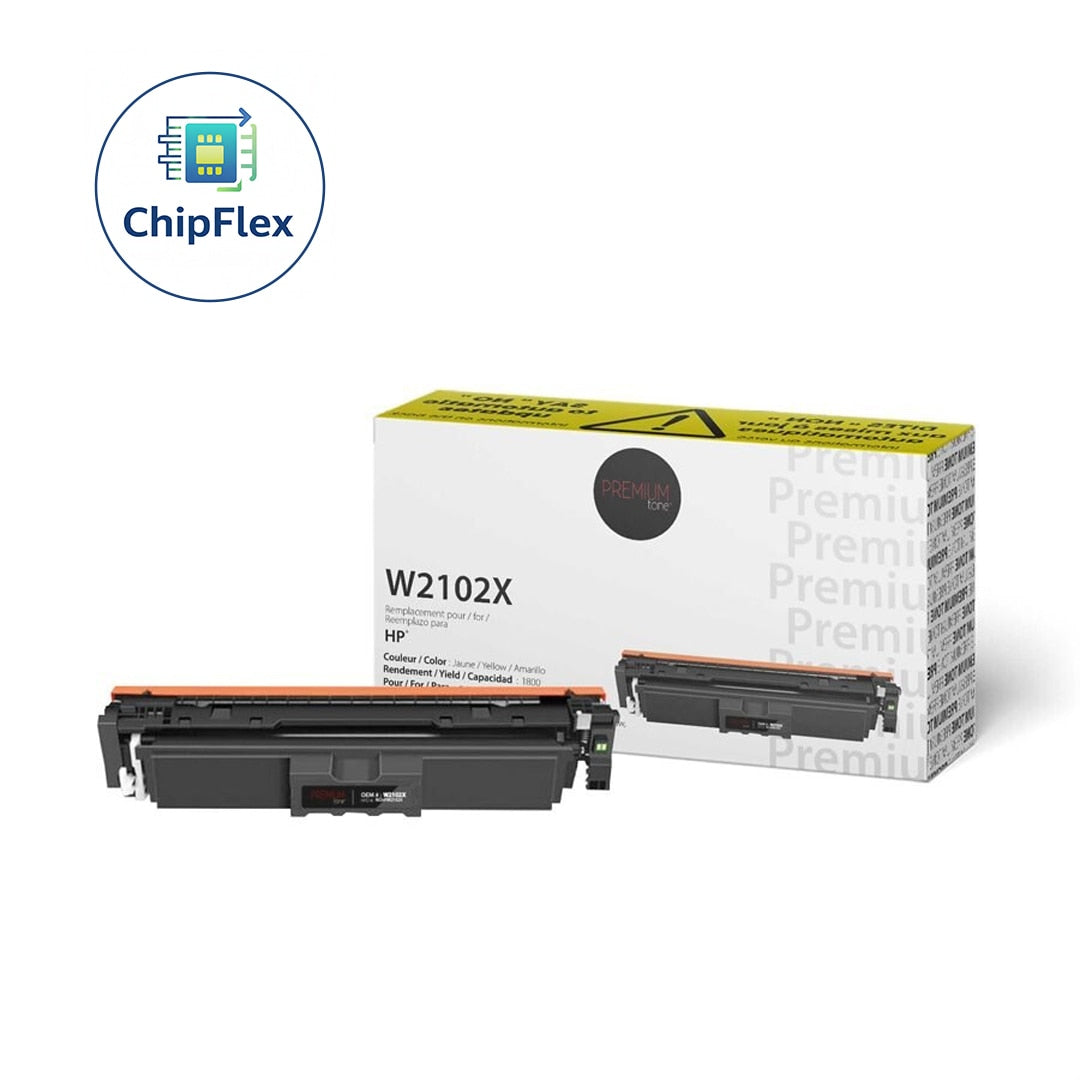 HP W2102X New Compatible Toner Cartridge YRTS Yellow 5.5K-Premium Tone