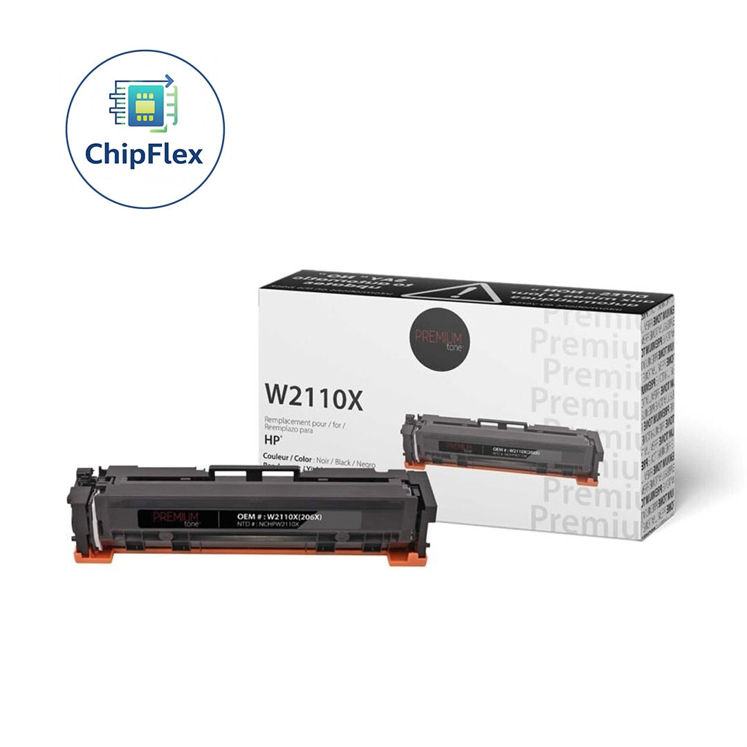 HP W2110X / 206X New Compatible Toner Cartridge Toner YRTS Black 3.1K-Premium Tone
