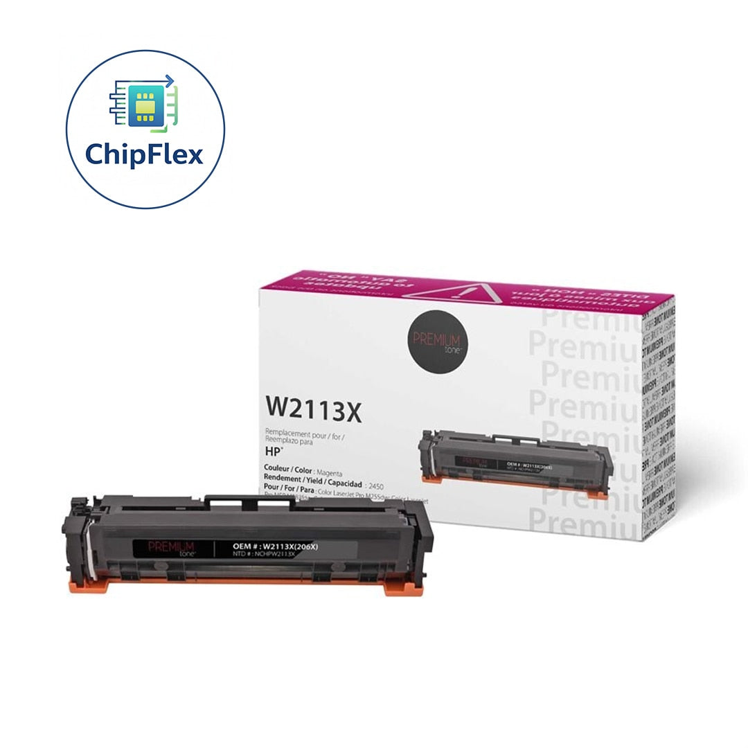 HP W2113X / 206X New Compatible Toner Cartridge Toner YRTS Magenta 2.4K-Premium Tone