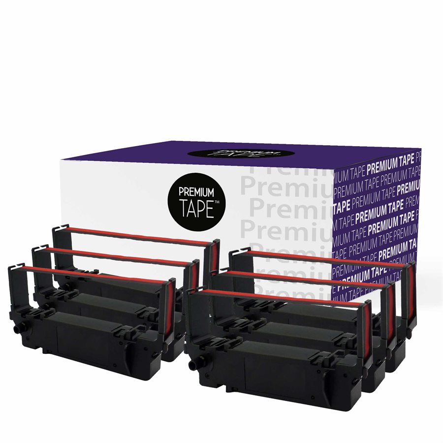 Star SP700 Compatible Ribbon Tape Black/Red 6 Pack-Premium Tape