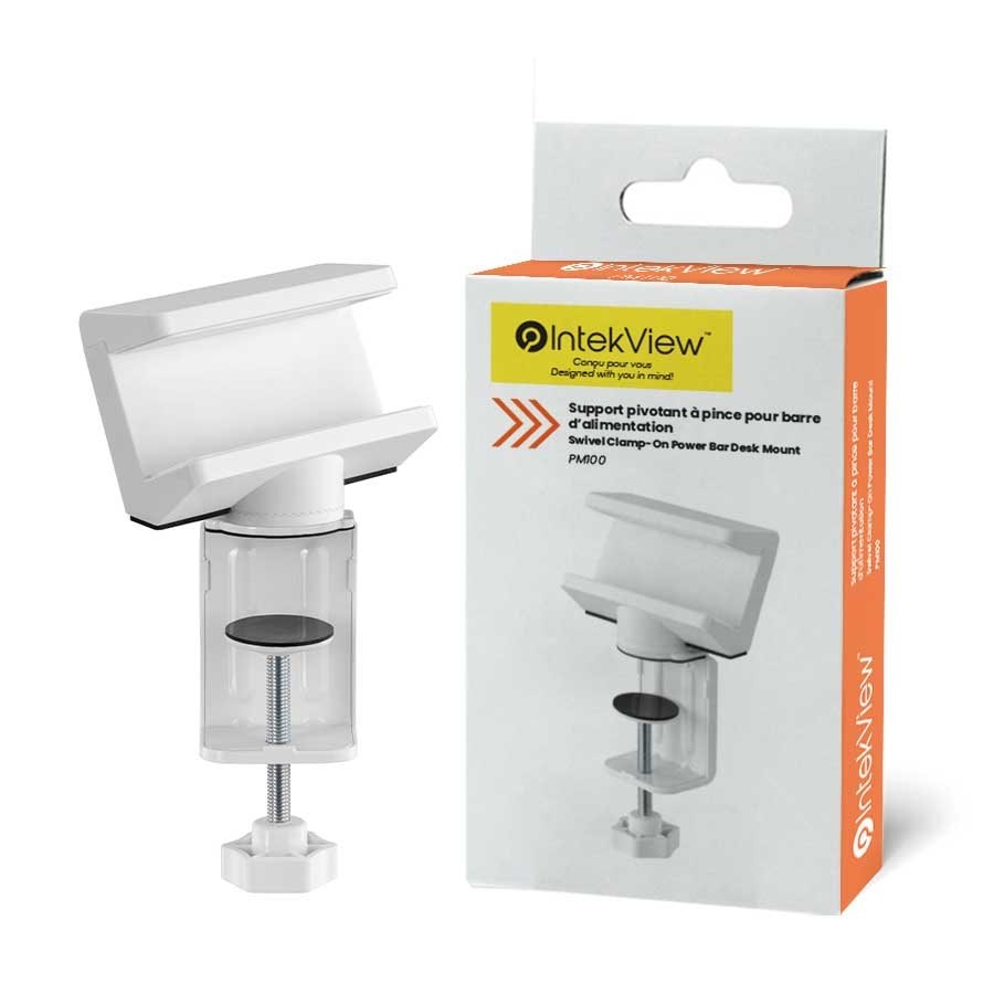Ergonomic New Compatible Swivel Clamp-On Power Bar Desk Mount-Intekview