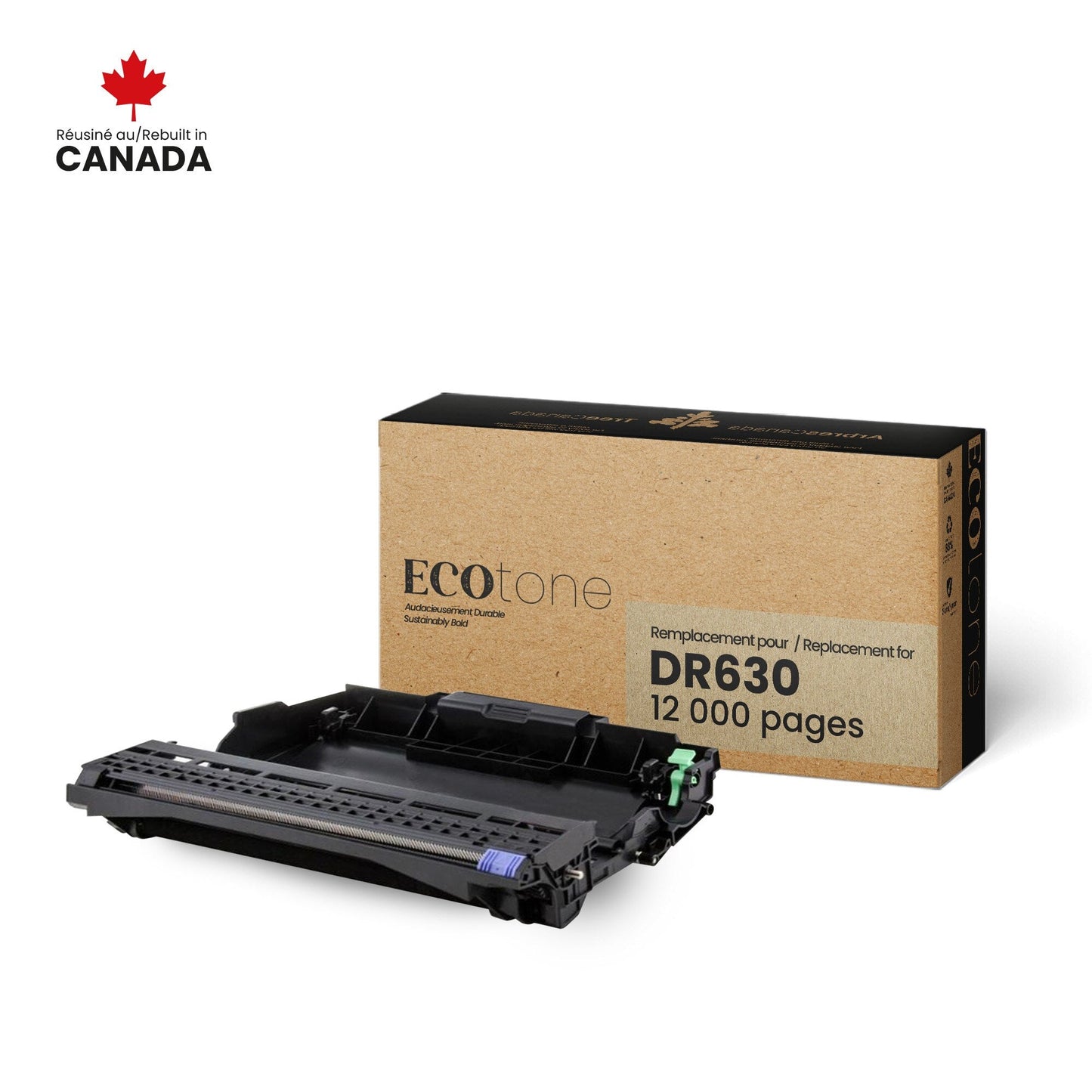 Brother DR630 Drum Unit Remanufactured 12K-Ecotone