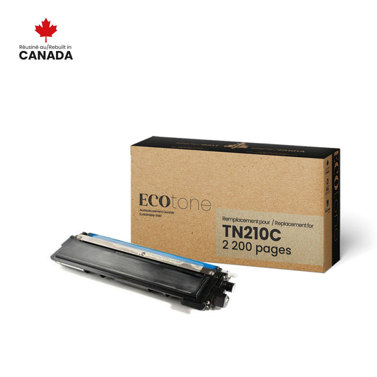 Brother TN210C Toner Cartridge Remanufactured Cyan 1.4K-Ecotone