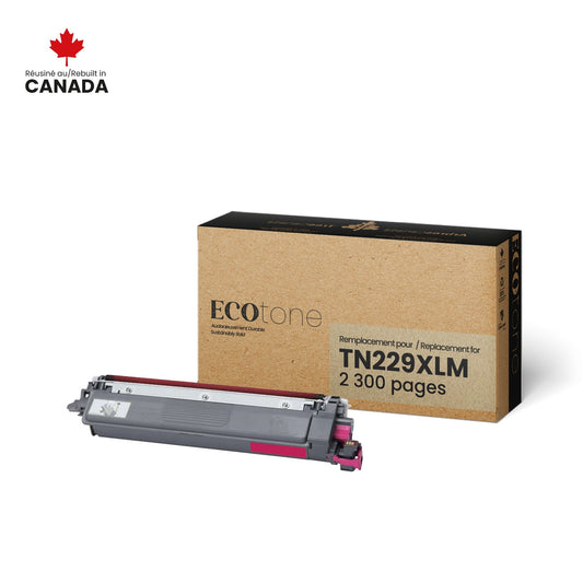Brother TN229XLM Toner Cartridge Remanufactured Magenta 2.3K-Ecotone